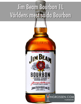 Jim Beam Bourbon Whiskey 1 Liter* i gruppen Spirits / Whisky / Amerikansk hos Vingrossen.com - Vingrossen Handel GmbH (1034)