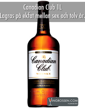 Canadian Club 1 L** i gruppen Spirits / Whisky / Kanadensisk hos Vingrossen.com - Vingrossen Handel GmbH (1038)