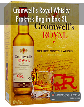 Cromwells Whisky Royal Scotch 3 Liter BiB in the group Spirits / Whisky / Skotsk Blended at Vingrossen.com - Vingrossen Handel GmbH (1047)