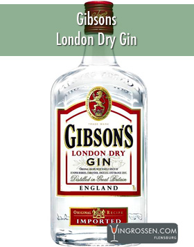 Gibsons London Dry Gin 1L* in the group Spirits /  at Vingrossen.com - Vingrossen Handel GmbH (11550)