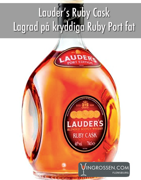 Lauder's Ruby Cask 1L** i gruppen Spirits / Whisky / Skotsk Blended hos Vingrossen.com - Vingrossen Handel GmbH (16109)