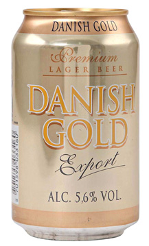 Danish Gold Export 5,6% 24x0,33l in the group Beer / Beer at Vingrossen.com - Vingrossen Handel GmbH (18019)
