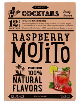 Classic Cocktail Raspb. Mojito 12,5% 1,5L i gruppen Spirits / Others hos Vingrossen.com - Vingrossen Handel GmbH (18771)