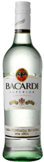 Bacardi Superior Carta Blanca 1 L in the group Spirits / Rum at Vingrossen.com - Vingrossen Handel GmbH (2050)