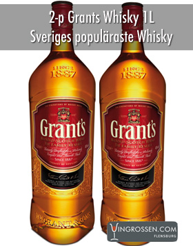 2-pack Grants Family Reserve x 1 Liter**.  i gruppen Spritdrycker / Whisky / Skotsk Blended hos Vingrossen.com - Vingrossen Handel GmbH (77460)