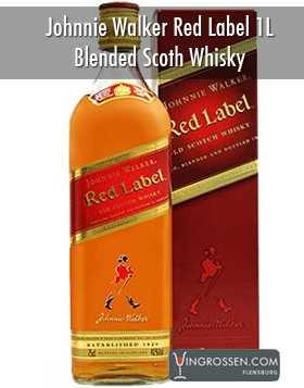 Johnnie Walker Red Label 1 L* i gruppen Spirits / Whisky / Skotsk Blended hos Vingrossen.com - Vingrossen Handel GmbH (77618)