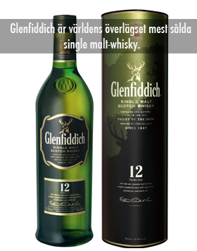 Glenfiddich Single Malt 12 years 1L*.   i gruppen Spritdrycker / Whisky / Single Malt hos Vingrossen.com - Vingrossen Handel GmbH (77714)