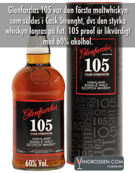 Glenfarclas 105 1L Cask Strength 60% (very strong) 1 Liter ** i gruppen Spritdrycker / Whisky / Single Malt hos Vingrossen.com - Vingrossen Handel GmbH (1057)