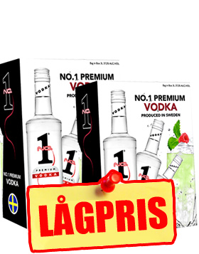 2-pack NO. 1 Premium Svensk Vodka 3L BiB. i gruppen Spritdrycker / Vodka hos Vingrossen.com - Vingrossen Handel GmbH (2222222)