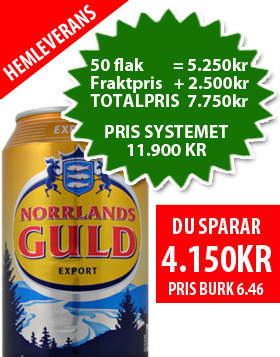 50 flak Norrlands Guld (24 st x0,33L) i gruppen L / Grossistpriser hos Vingrossen.com - Vingrossen Handel GmbH (232022-30)