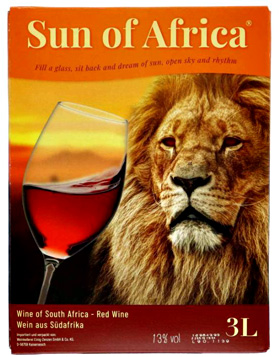 Sun of Africa Cape Red 3 Liter.  i gruppen Vin / Bag In Box / Rött hos Vingrossen.com - Vingrossen Handel GmbH (3035)