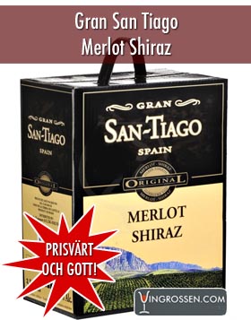 Gran San Tiago Merlot 3 Liter  in the group Vin / Bag In Box / Rtt at Vingrossen.com - Vingrossen Handel GmbH (3041)