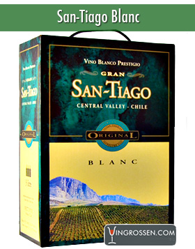 Gran San Tiago Sauvignon Blanc 3 Liter (70) i gruppen Vin / Bag In Box / White hos Vingrossen.com - Vingrossen Handel GmbH (4020)
