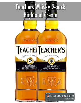 2-pack Teachers Highland Cream x 0,7L i gruppen Spritdrycker / Whisky / Skotsk Blended hos Vingrossen.com - Vingrossen Handel GmbH (77366)