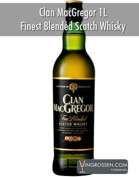 Clan Mac Gregor Scotch Blended Whisky 1 L in the group Spritdrycker / Whisky / Skotsk Blended at Vingrossen.com - Vingrossen Handel GmbH (77597)