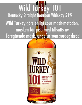 Wild Turkey 101 Proof Kentucky Straight Bourbon Whiskey 50,5% 1L** i gruppen Spritdrycker / Whisky / Amerikansk hos Vingrossen.com - Vingrossen Handel GmbH (78066)