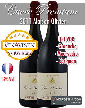 2-pack Cuvee Premium - Maison Olivier Vin de France 0,75L i gruppen Vin / Rtt Vin / Frankrike hos Vingrossen.com - Vingrossen Handel GmbH (78801)