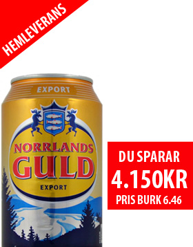 50 flak Norrlands Guld (24 st x0,33L)